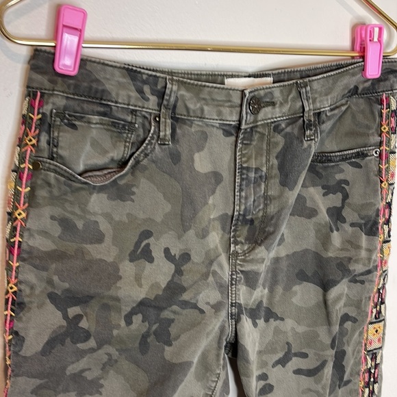 DRIFTWOOD x Sundance‎ camo embroidered Jackie pants boho 29 - Picture 3 of 11